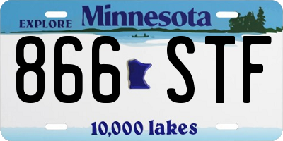 MN license plate 866STF