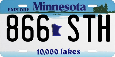 MN license plate 866STH