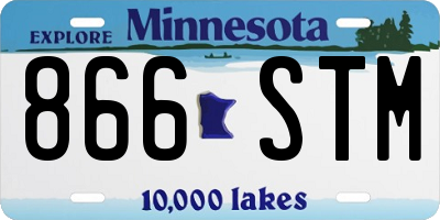 MN license plate 866STM