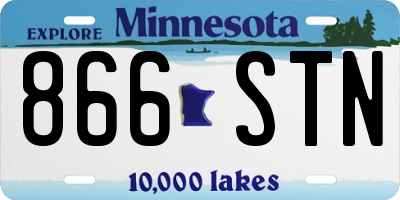 MN license plate 866STN