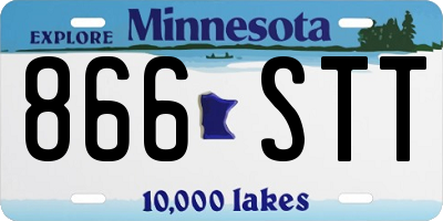 MN license plate 866STT
