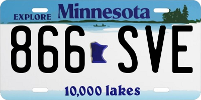 MN license plate 866SVE