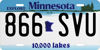 MN license plate 866SVU