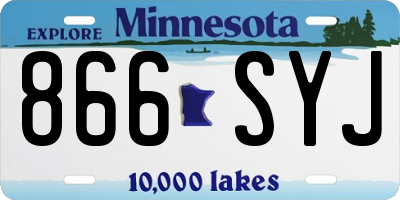 MN license plate 866SYJ