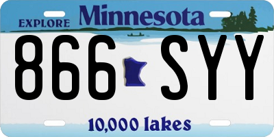MN license plate 866SYY