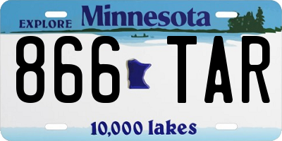 MN license plate 866TAR