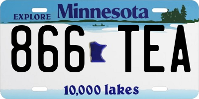 MN license plate 866TEA