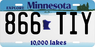 MN license plate 866TIY