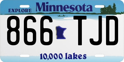 MN license plate 866TJD