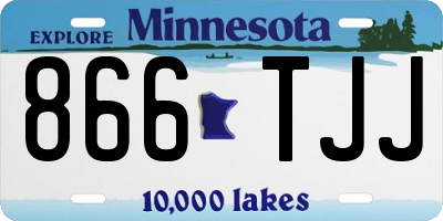 MN license plate 866TJJ