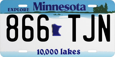 MN license plate 866TJN