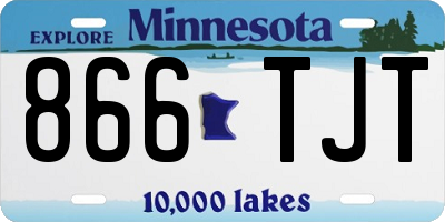 MN license plate 866TJT