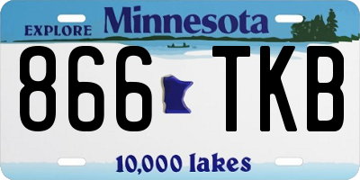 MN license plate 866TKB