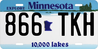 MN license plate 866TKH