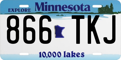 MN license plate 866TKJ