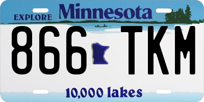 MN license plate 866TKM