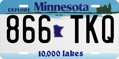 MN license plate 866TKQ