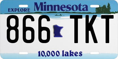 MN license plate 866TKT
