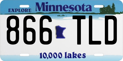 MN license plate 866TLD