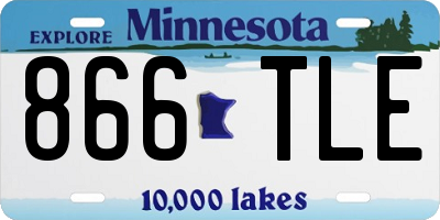 MN license plate 866TLE