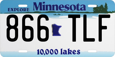 MN license plate 866TLF