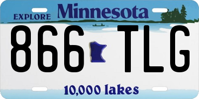 MN license plate 866TLG