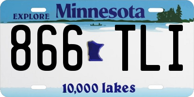MN license plate 866TLI