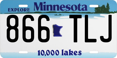MN license plate 866TLJ