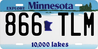 MN license plate 866TLM