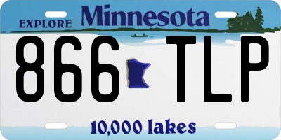 MN license plate 866TLP