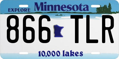 MN license plate 866TLR