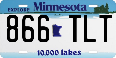 MN license plate 866TLT