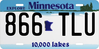 MN license plate 866TLU