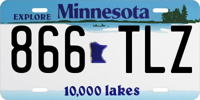 MN license plate 866TLZ