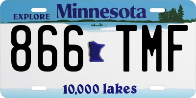 MN license plate 866TMF