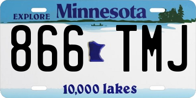 MN license plate 866TMJ