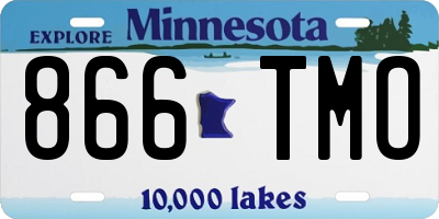 MN license plate 866TMO