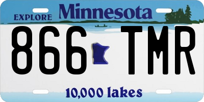 MN license plate 866TMR