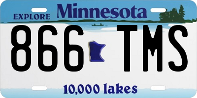 MN license plate 866TMS