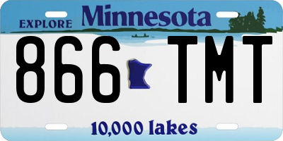 MN license plate 866TMT