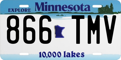 MN license plate 866TMV
