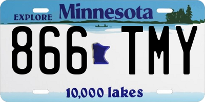 MN license plate 866TMY