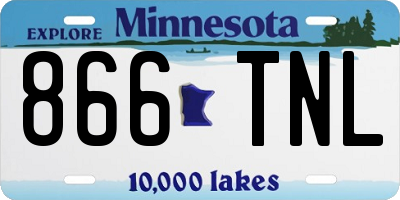 MN license plate 866TNL