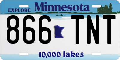 MN license plate 866TNT