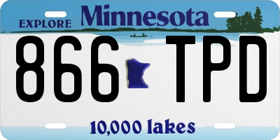 MN license plate 866TPD