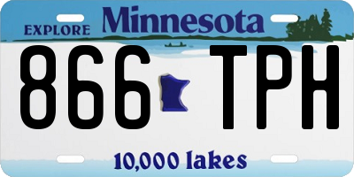 MN license plate 866TPH