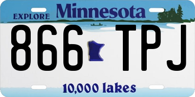 MN license plate 866TPJ