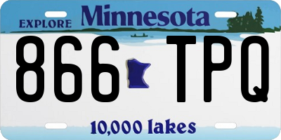 MN license plate 866TPQ