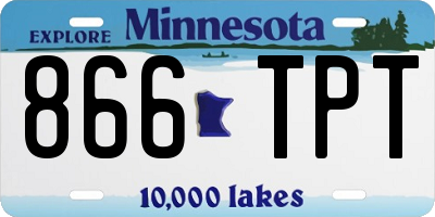 MN license plate 866TPT