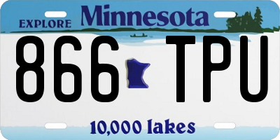 MN license plate 866TPU